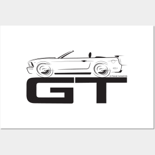 2005 - 2014 Mustang GT Convertible Posters and Art